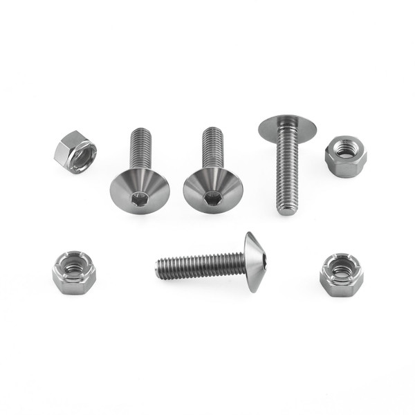 Titanium Number Plate Kit