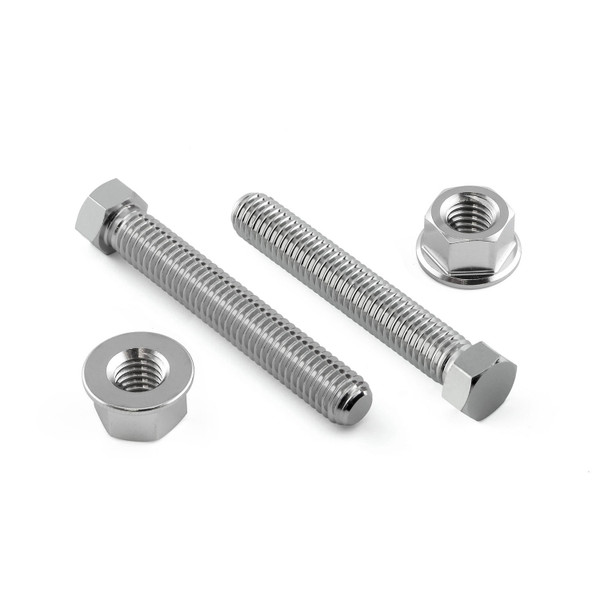 Stainless Steel Axle Adjuster Set M8x50mm 2xBolts 2xNuts