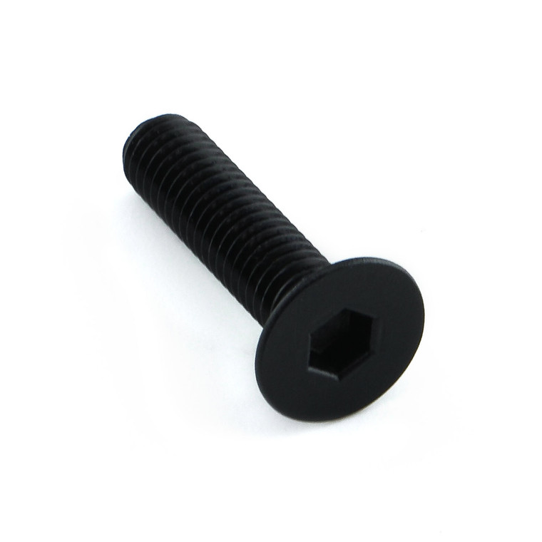 Aluminium Countersunk Bolt M6x(1.00mm)x25mm Black