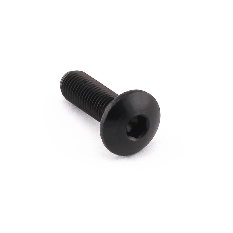 Aluminium Dome Head Bolt M4x(0.50mm)x12mm Black