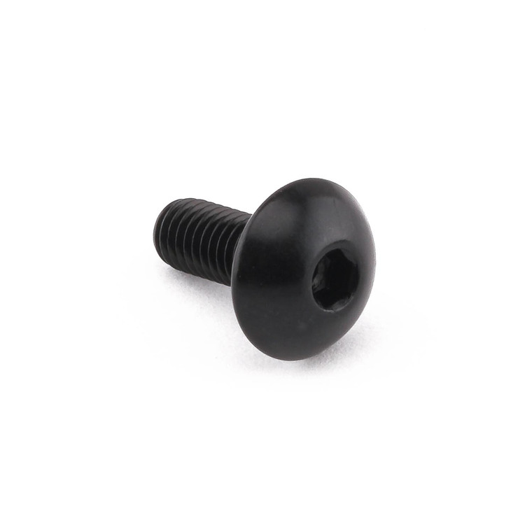 Aluminium Dome Head Bolt M5x(0.80mm)x12mm Black