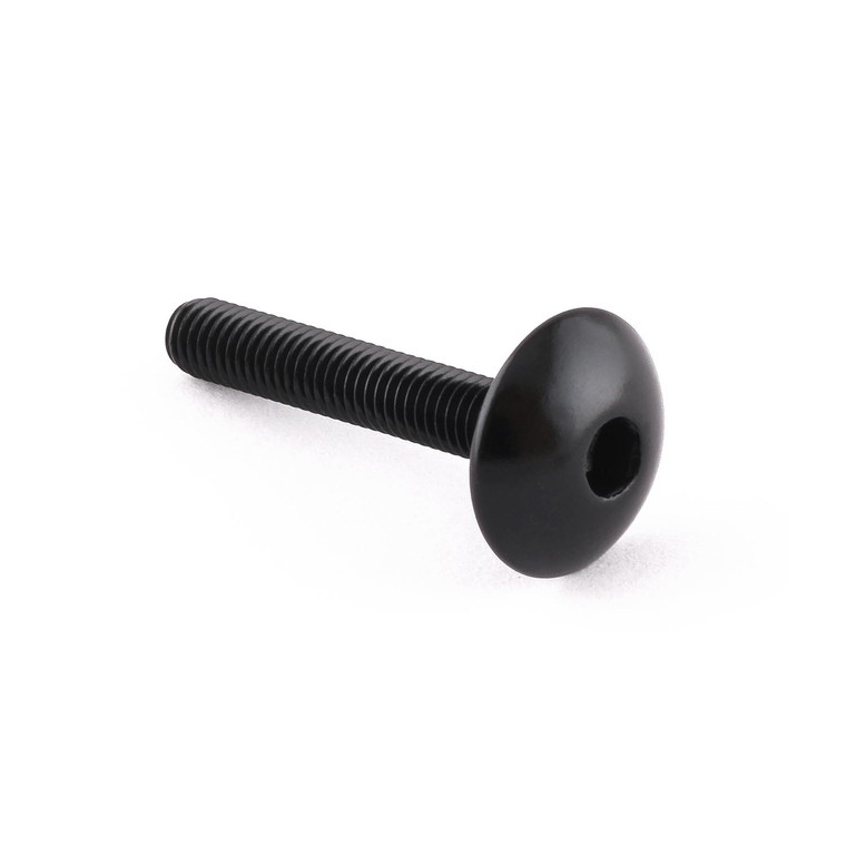 Aluminium Dome Head Bolt M5x(0.80mm)x30mm (16mm O/D) Black