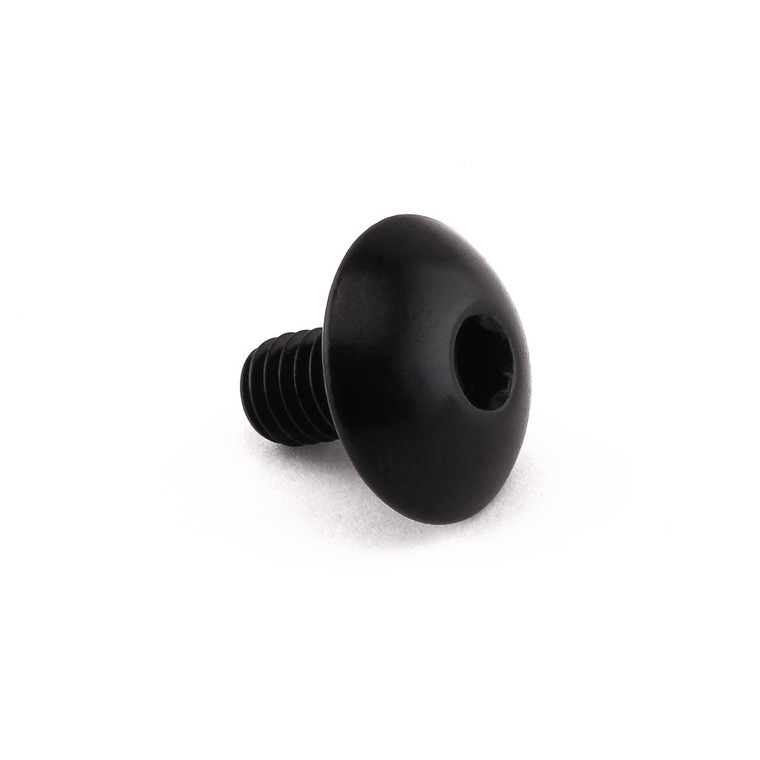 Aluminium Dome Head Bolt M6x(1.00mm)x10mm Black