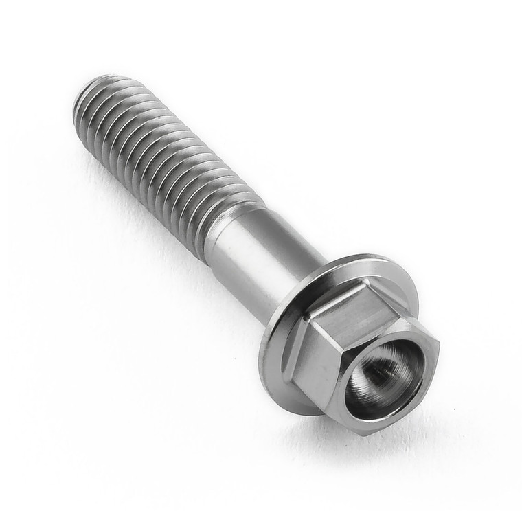 Titanium Flanged Hex Head Bolt M6x(1.00mm)x30mm