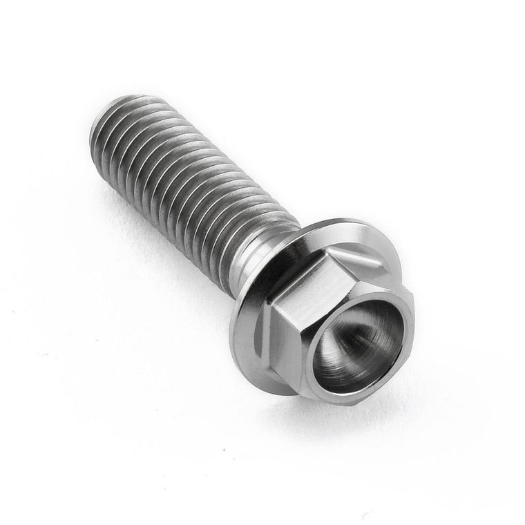 Titanium Flanged Hex Head Bolt M8x(1.25mm)x28mm