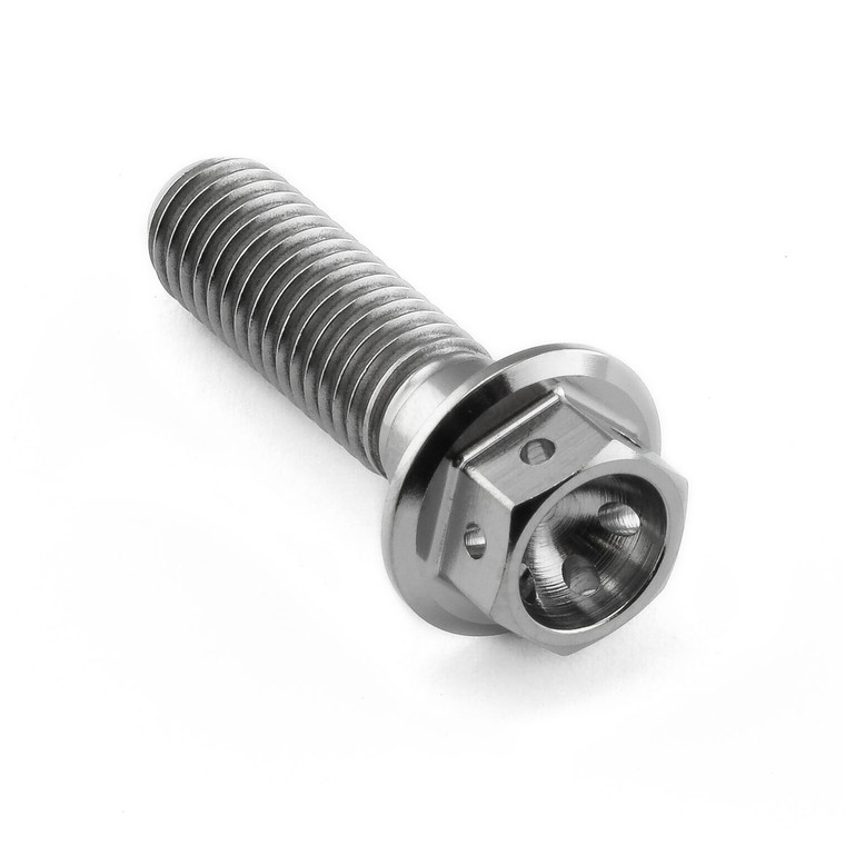 Titanium Flanged Hex Head Bolt M8x(1.25mm) 28mm Race Spec