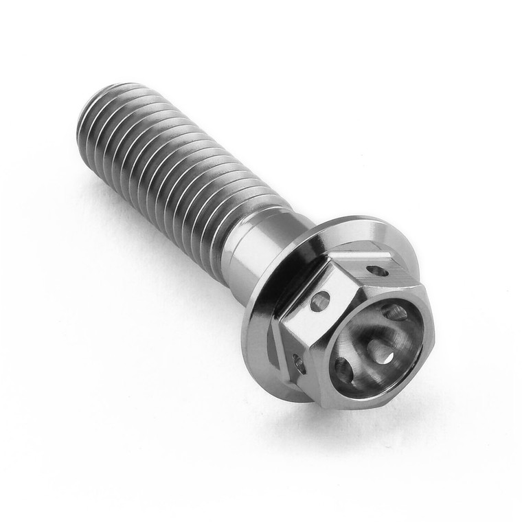 Titanium Flanged Hex Head Bolt M8x(1.25mm)x30mm Race Spec