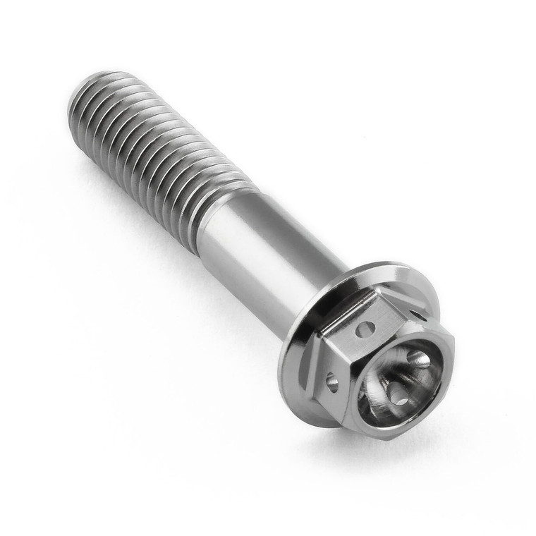 Titanium Flanged Hex Head Bolt M8x(1.25mm)x40mm Race Spec