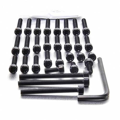 Aluminium Engine Kit Honda XLR650 Black