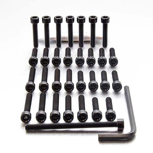 Aluminium Engine Kit Kawasaki ER6-N/F Black