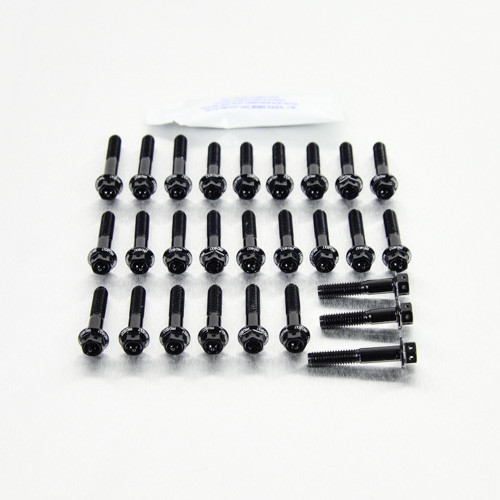 Aluminium Engine Kit Kawasaki Z1000 Race Spec Etched 10-13 Black