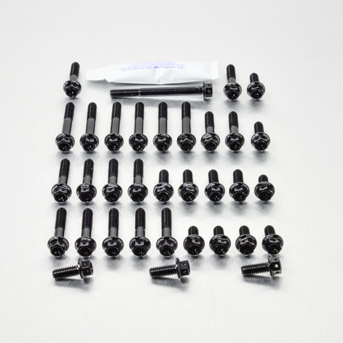 Aluminium Engine Kit Kawasaki Z250/SL Ninja Race Spec Etched Black