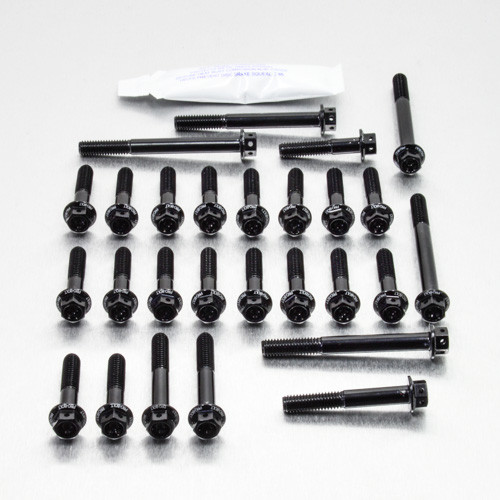 Aluminium Engine Kit Suzuki SV650-S Race Spec Etched Black