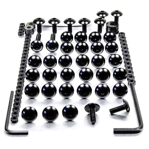 Aluminium Fairing Kit Yamaha YZF R6 2002 Black