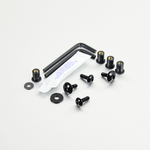 Aluminium Screen Kit SV650 4 Bolts Black