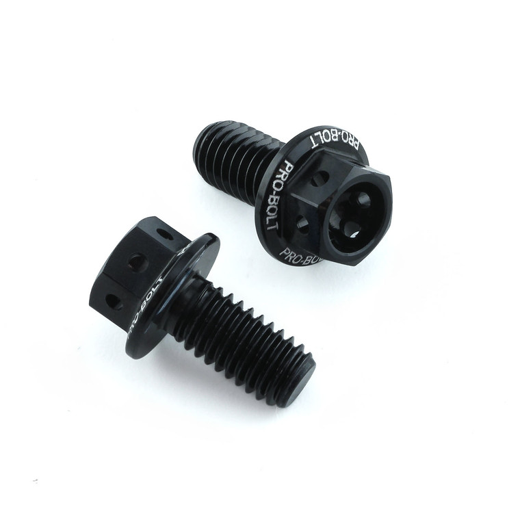 Aluminium Reservoir Mount Bolt Kit Rear Brake Race Spec Etched Black