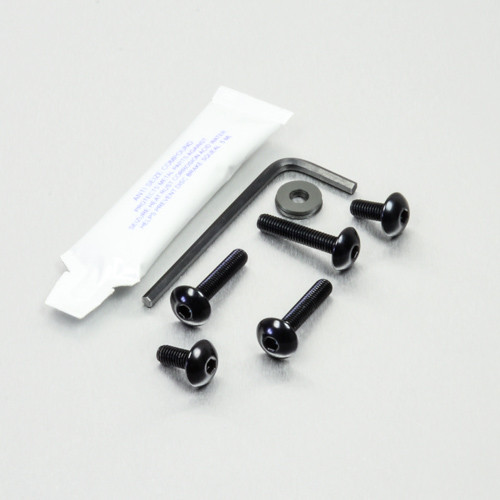 Aluminium Chain Guard & Rear Hugger Bolt Kit Black