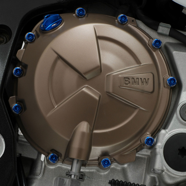 Aluminium Engine Kit BMW S1000R Race Spec Etched Blue Fitted