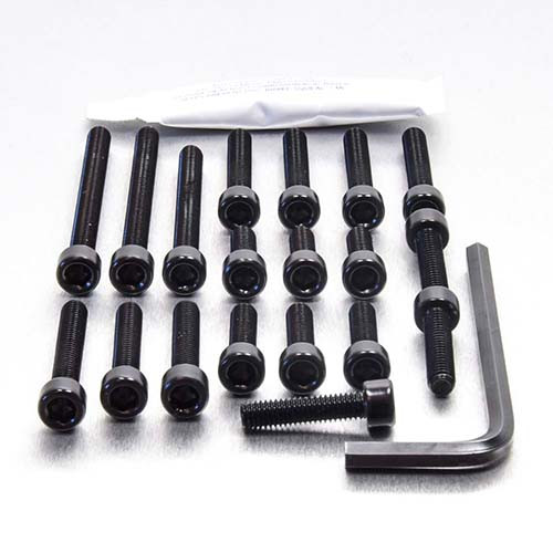 Aluminium Engine Kit Honda NX650 Dominator Black