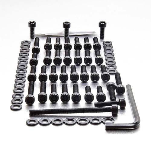 Aluminium Engine Kit Honda CBR900RRW -RRX Black