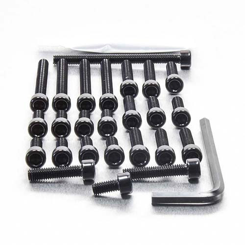 Aluminium Engine Kit Yamaha XJ600 82-88 Black