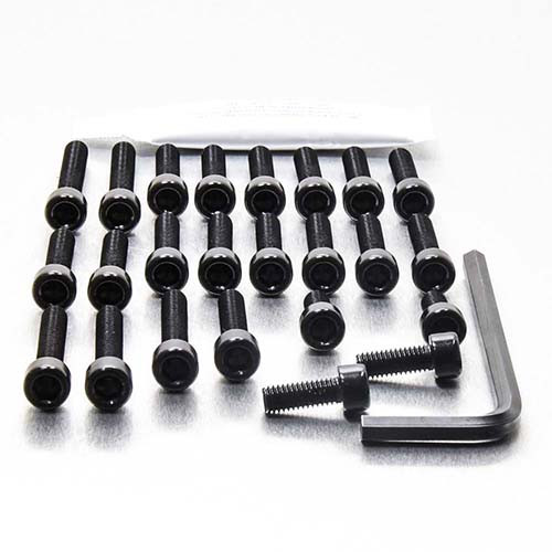 Aluminium Engine Kit Yamaha XT600Z Tenere Black