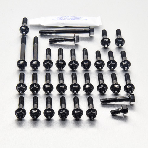 Stainless Steel Engine Kit Kawasaki Z1000/SX Flanged Hex Black