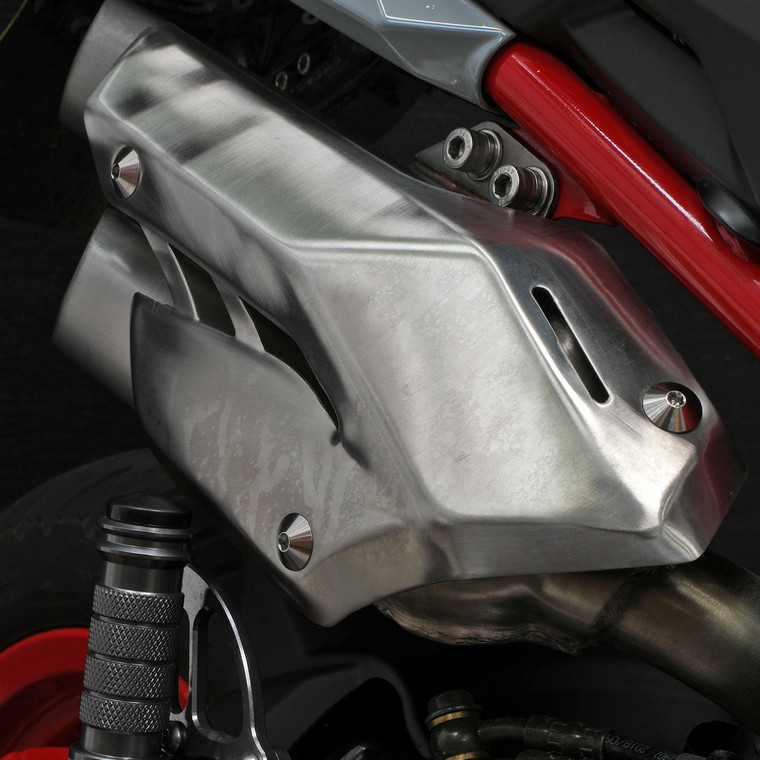 Stainless Steel Exhaust Heat Shield Bolt Kit Fitted