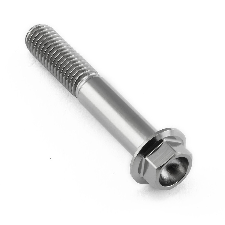 Titanium Flanged Hex Head Bolt M8x(1.25mm)x49mm