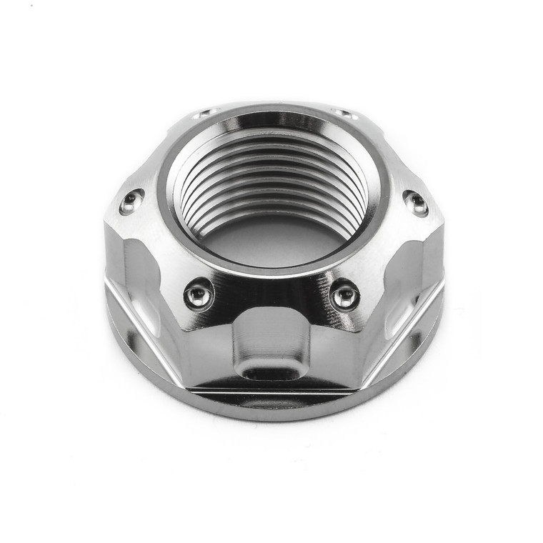 Titanium Flanged Axle Nut M18x(1.50mm) Front Wheel