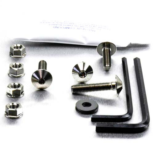 Titanium Screen Kit 4 Bolts and Nuts