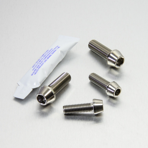 Titanium Top & Bottom Clamp Yoke Pinch Kit
