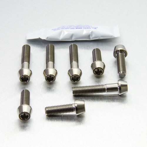 Titanium Top & Bottom Clamp Yoke Pinch Kit