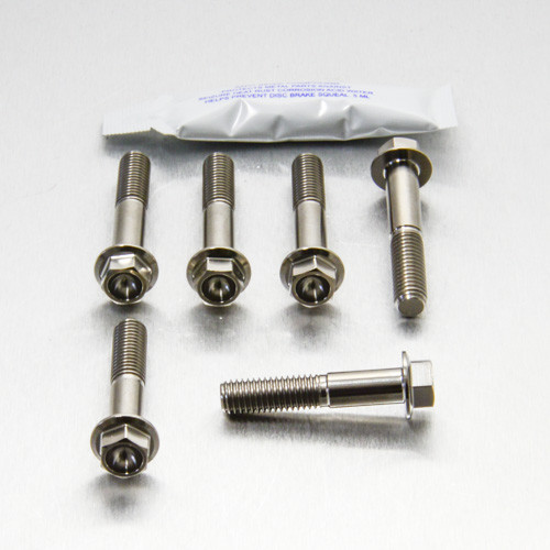 Titanium Top & Bottom Clamp Yoke Pinch Kit
