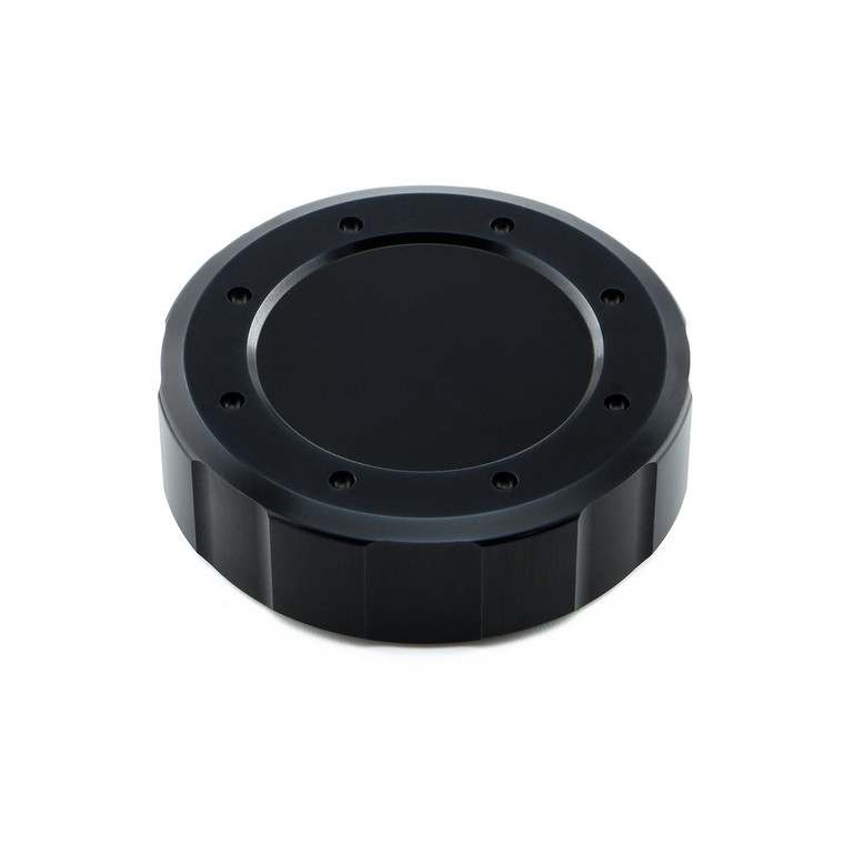 Aluminium Reservoir Cap Round Clutch Black