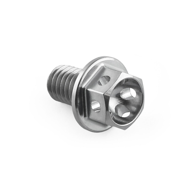 Titanium Flanged Hex Head Bolt M5x(0.80mm)x8mm Race Spec