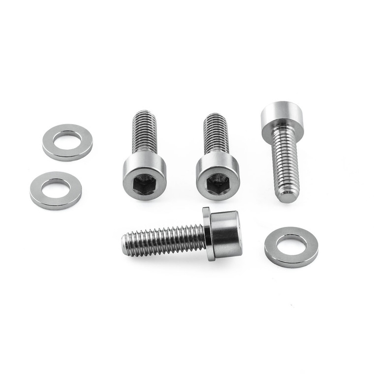 Stainless Steel Cycle Caliper Kit M6x(1.00)x20mm Parallel Socket Cap & Washers