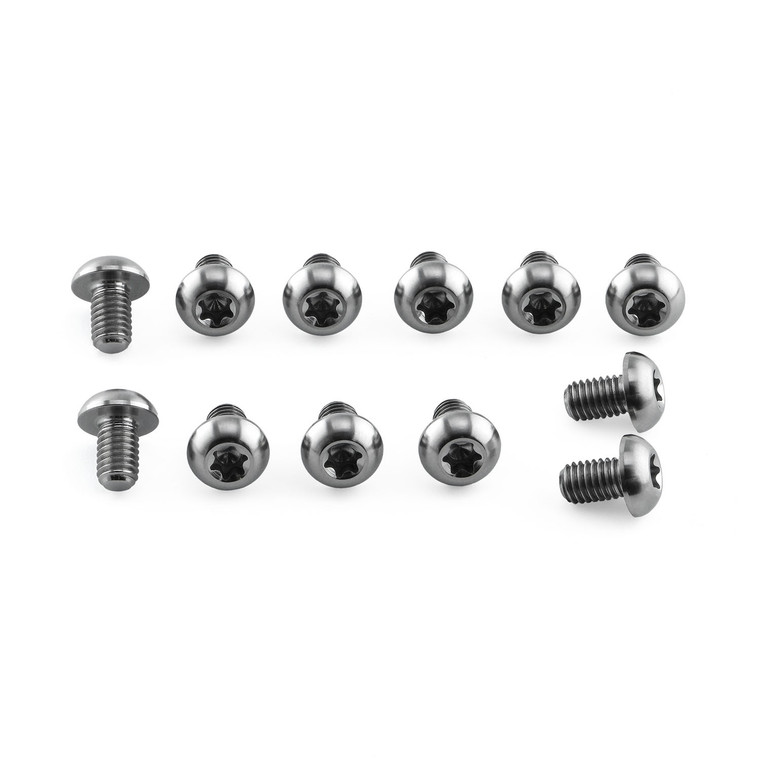 Titanium Cycle Disc Rotor Bolt M5x(0.80mm)x8mm Button Head Torx Drive Pack x12
