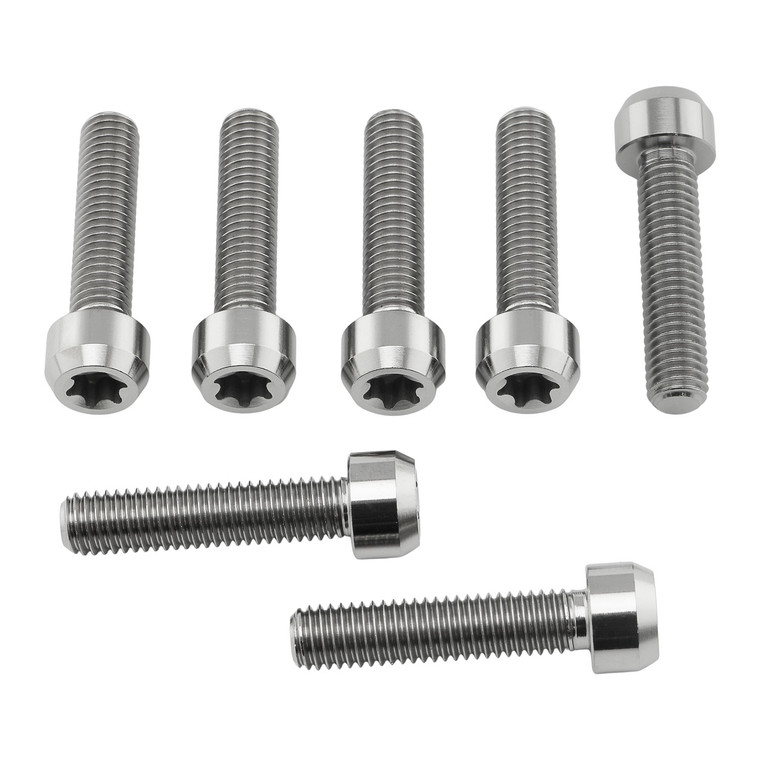 Titanium Top & Bottom Clamp Yoke Pinch Kit Torx Drive
