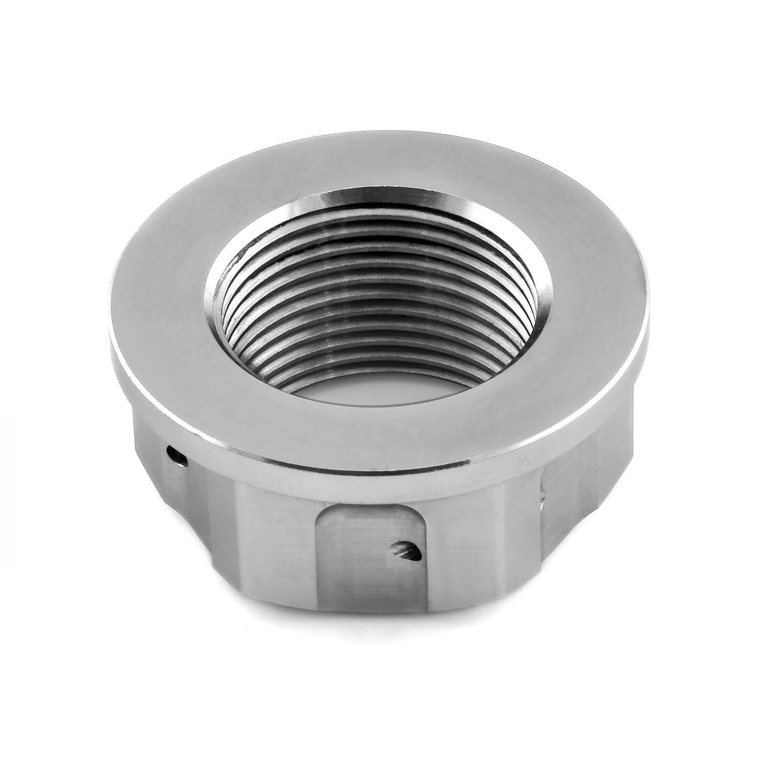 Titanium Flanged Axle Nut M24x(1.50mm) Drilled Rear Wheel | Pro-Bolt Titanium Flanged Axle Nut M24x(1.50mm) Drilled Rear Wheel | Pro-Bolt