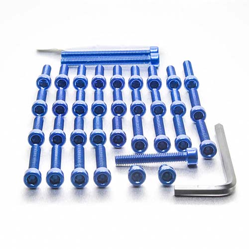 Aluminium Engine Kit Aprilia 750 V-Twin EOAP78 Blue | Pro-Bolt img