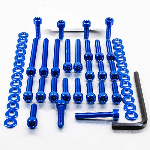 Aluminium Engine Kit Kawasaki KX250F 4 Stroke EOKA46 Blue 2011-2012 img