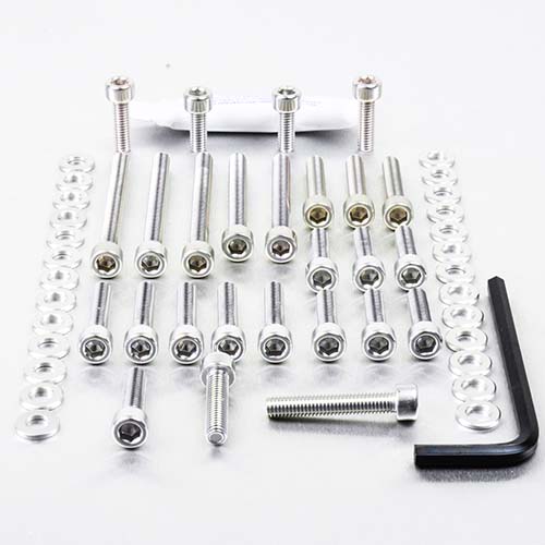 Aluminium Engine Kit Kawasaki KX250F 4 Stroke EOKA46 Silver 2011-2012 img
