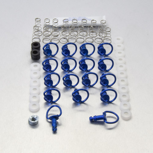 Aluminium Quick Release Stud 17mm D-Ring x 17 QRCLIP1717 Blue | Pro-Bolt img