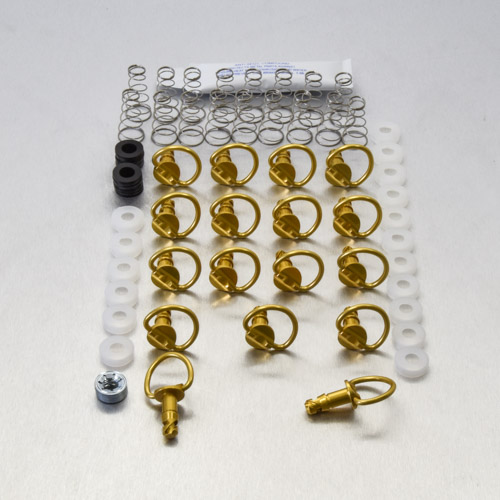 Aluminium Quick Release Stud 17mm D-Ring x 17 QRCLIP1717 Gold | Pro-Bolt img