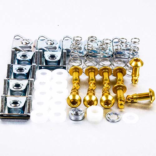 Aluminium Quick Release Stud 19mm Allen Key & CLIP3 x 10 QRAKSLIDE19 Gold img