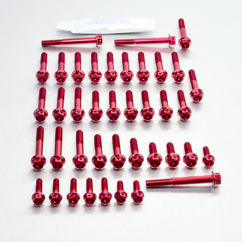Aluminium Engine Kit Aprilia SL Falco 1000 Race Spec Etched 99-05 Red 1999-2005 img