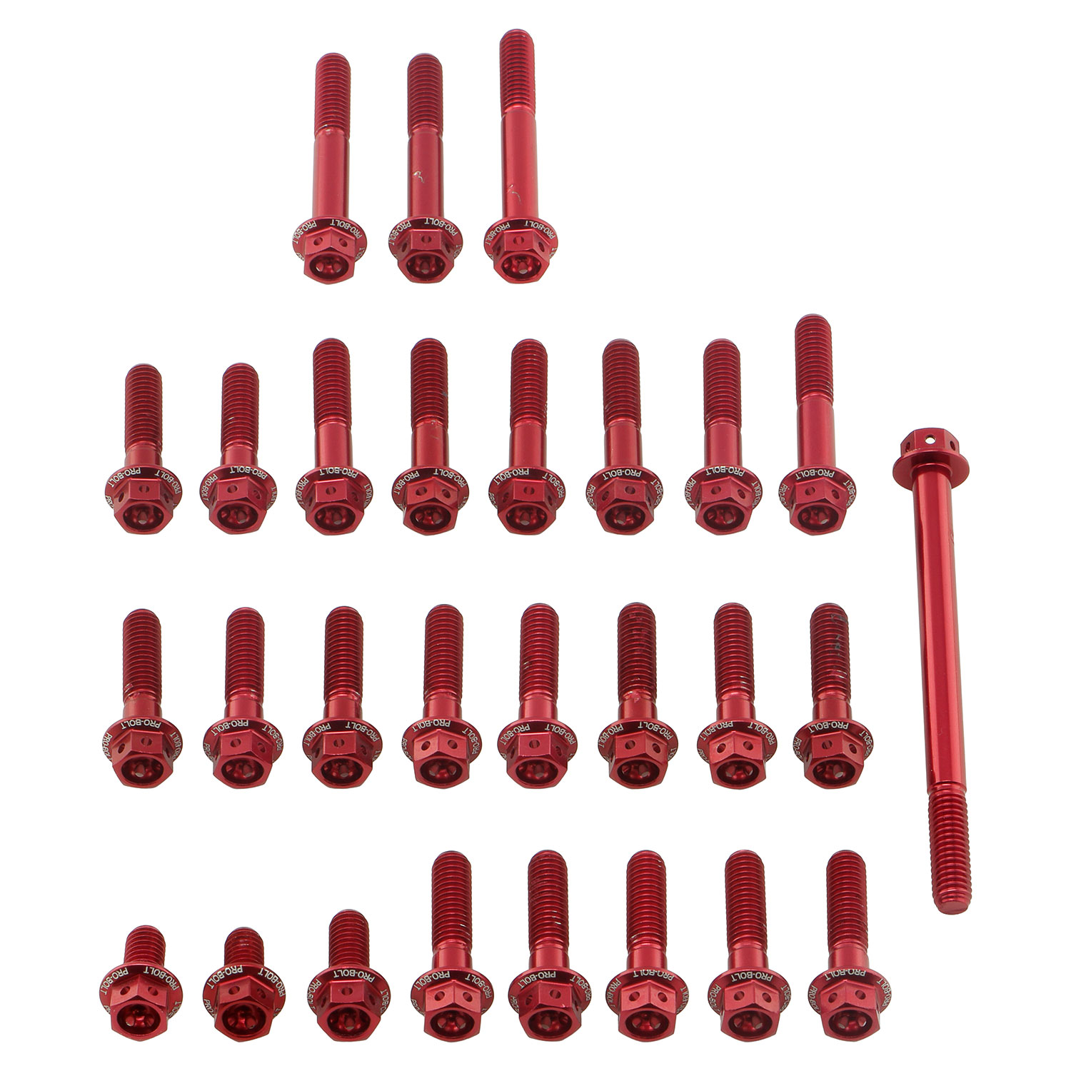 Aluminium Engine Kit Honda CRF150R Race Spec Etched EOHO20HXRE Red 2007-2025 img