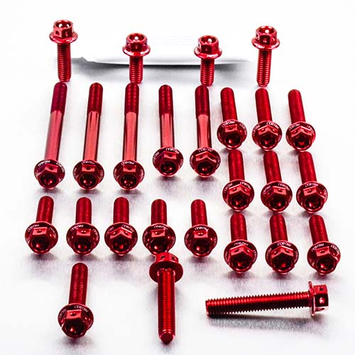 Aluminium Engine Kit Kawasaki KX250F 4 Stroke Race Spec Etched Red 11-12 img