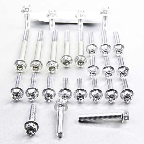 Aluminium Engine Kit Kawasaki KX250F 4 Stroke Race Spec Etched Silver 2011-2012 img